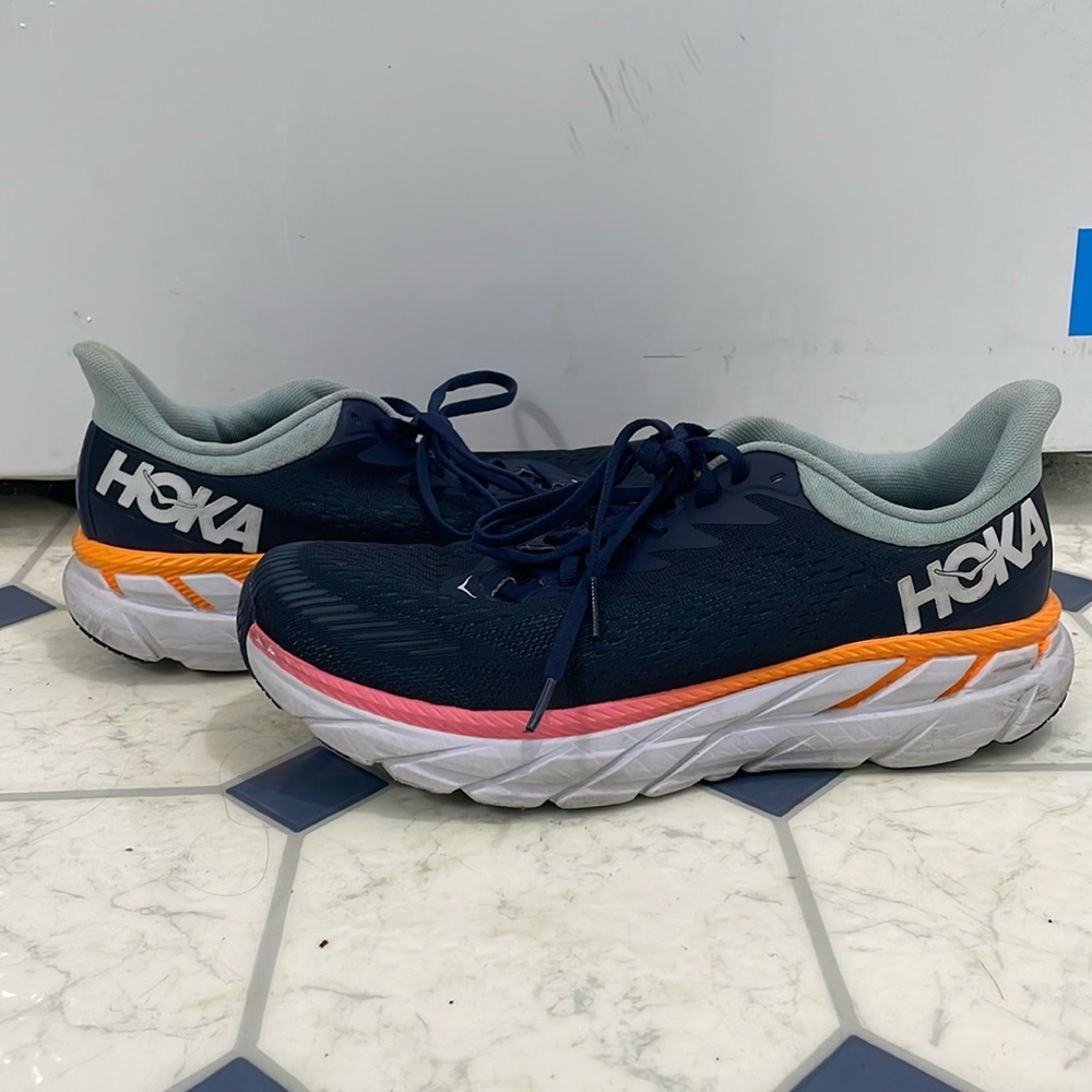 HOKA Clifton 7 Black Iris/Blue Haze - women’s - 9.5